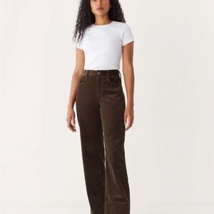 Frank & Oak Dark Brown Women's Flare Annie Jeans